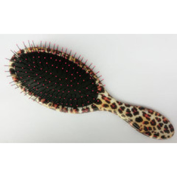 Leopard Picture Oval Paddle Detangling Hair Brush